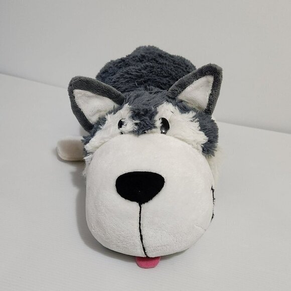 Flip A Zoo Asher Husky & Poppi Polar Bear Plush 18" Stuffed Reversible Plush Toy - Picture 3 of 13